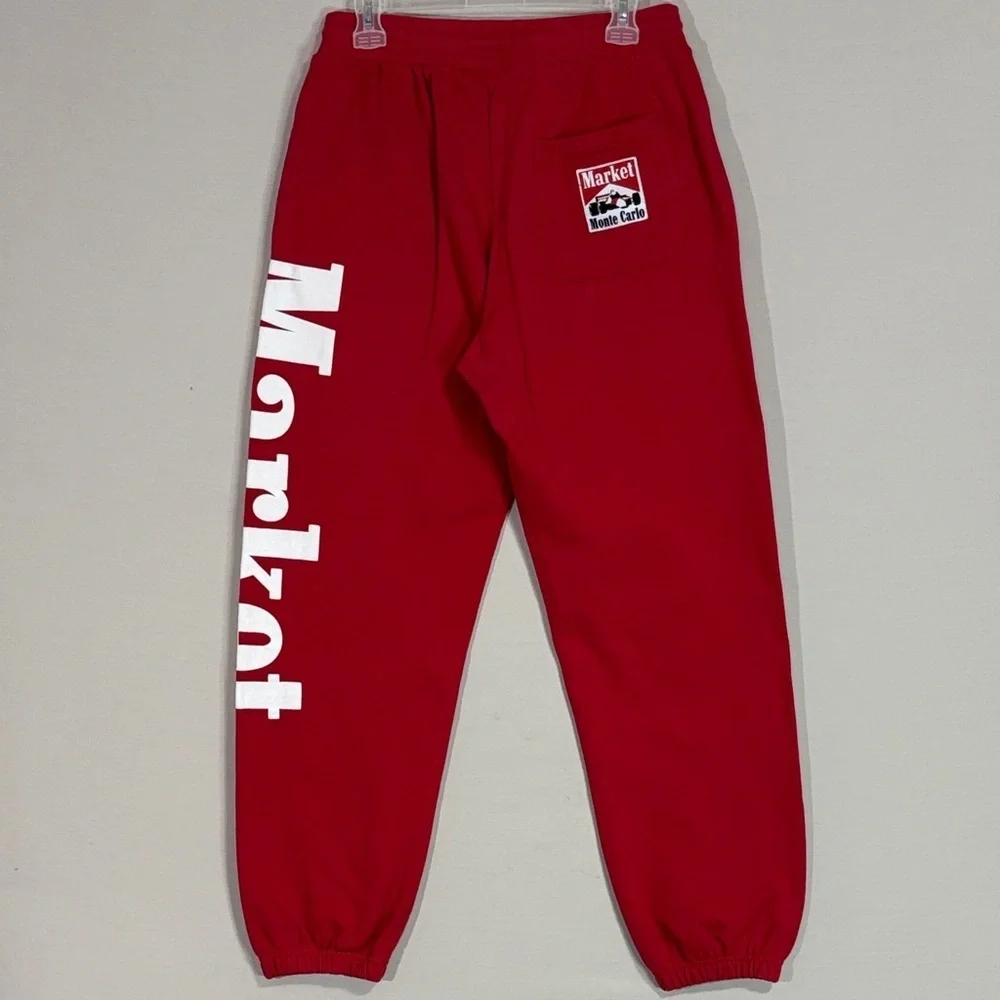 Market Monte Carlo Logo Jogger Sweatpants Red Size L Streetwear